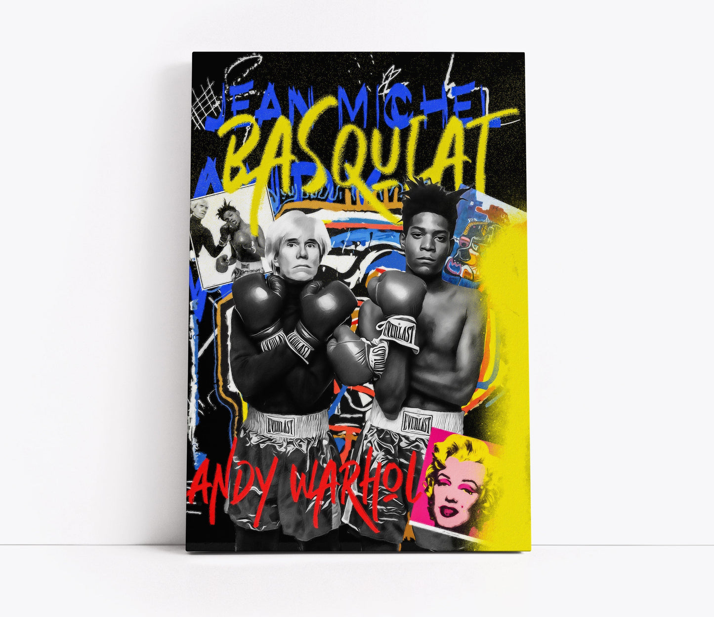 Basquiat Vs Warhol Pop Art // Wall Art Print