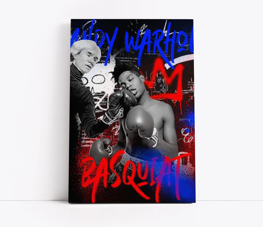 Basquiat Vs Warhol Pop Art // Wall Art Print