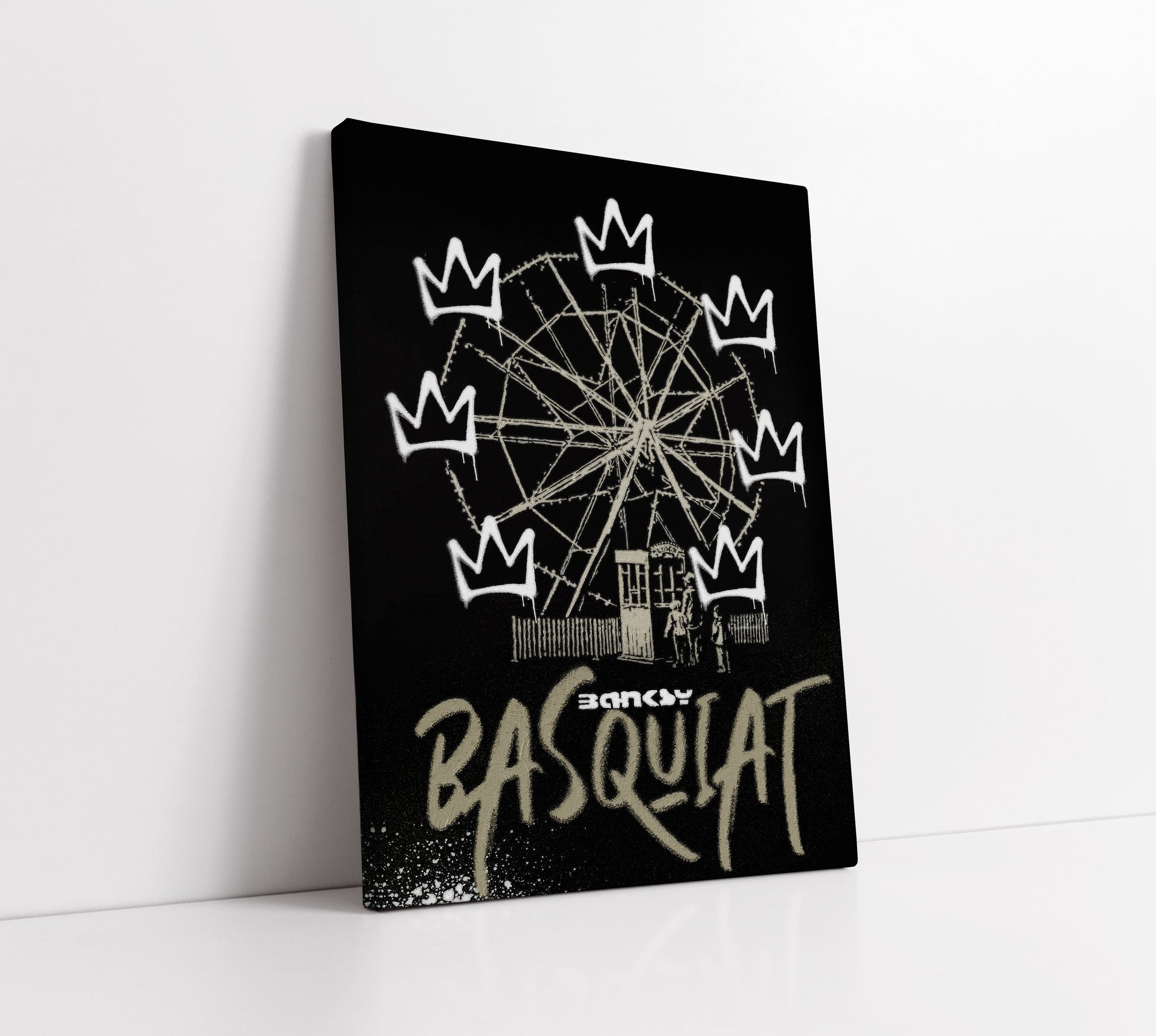 Basquiat x Banksy Inspired Art // Wall Art Print