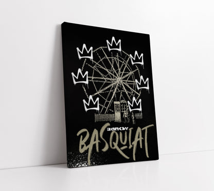 Basquiat x Banksy Inspired Art // Wall Art Print