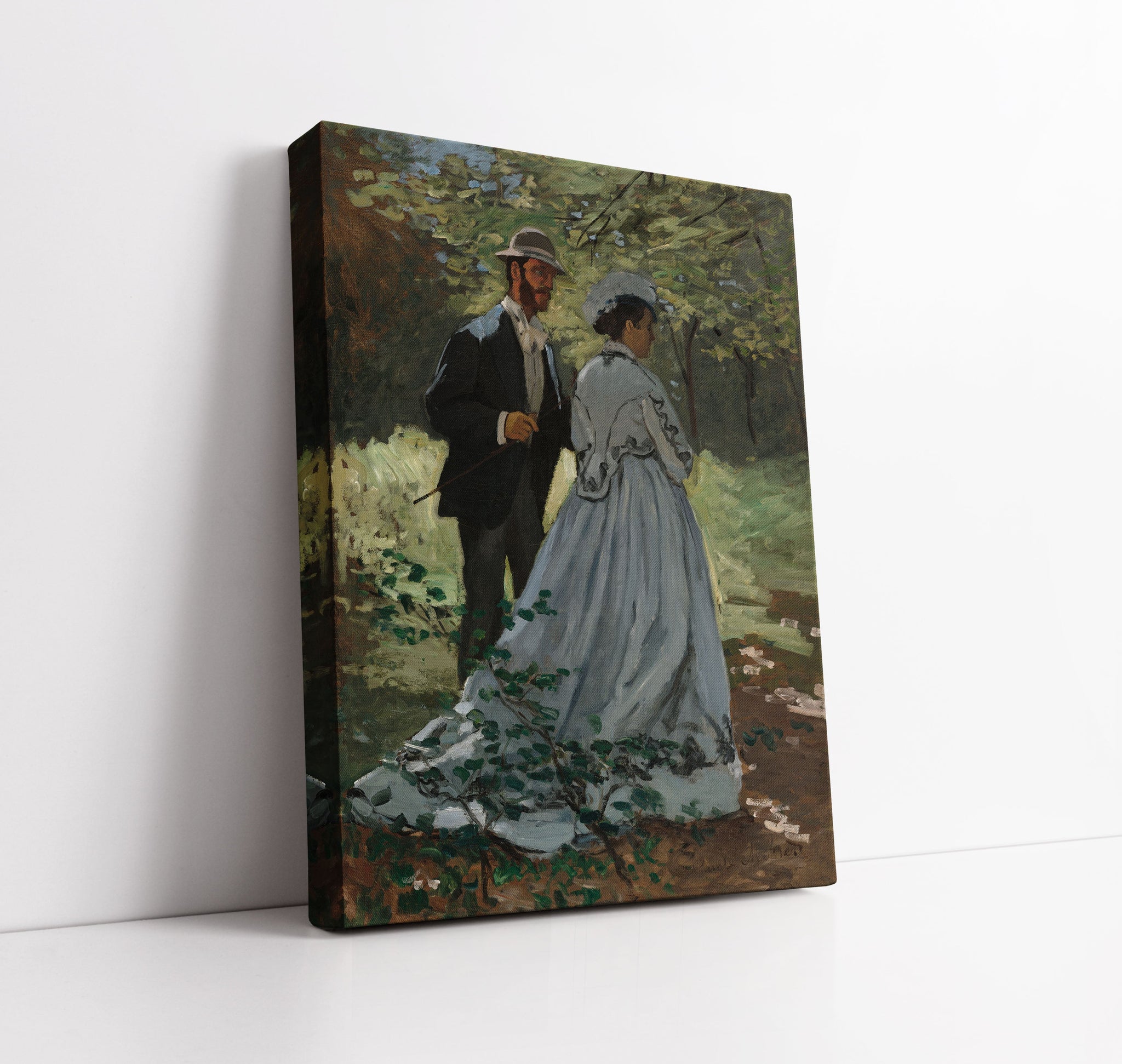 Claude Monet's Bazille and Camille Wall Art Print