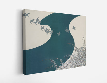 Birds from Momoyogusa – Flowers of a Hundred Generations (1909–1910) by Kamisaka Sekka // Wall Art Print