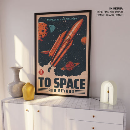 To Space Poster, Space Art