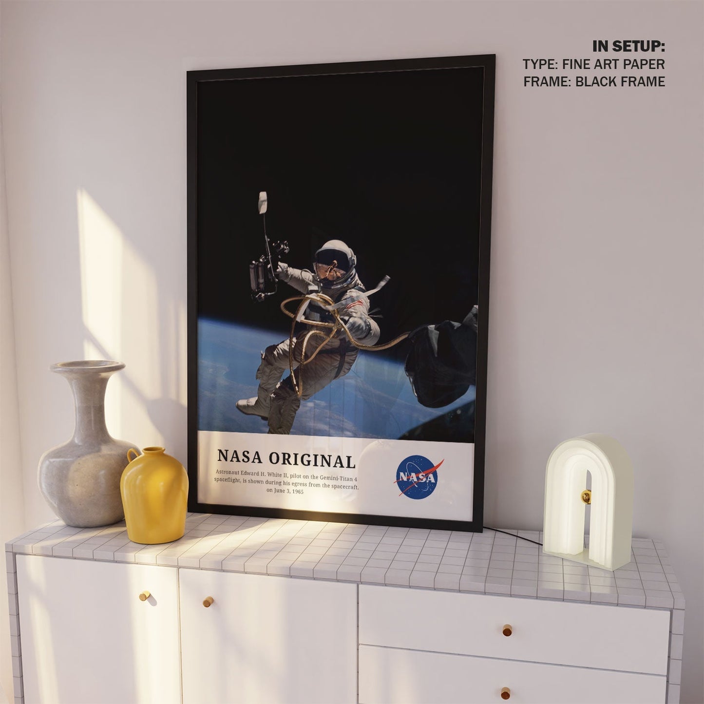 Astronaut on the Gemini-Titan 4, NASA Art Posters