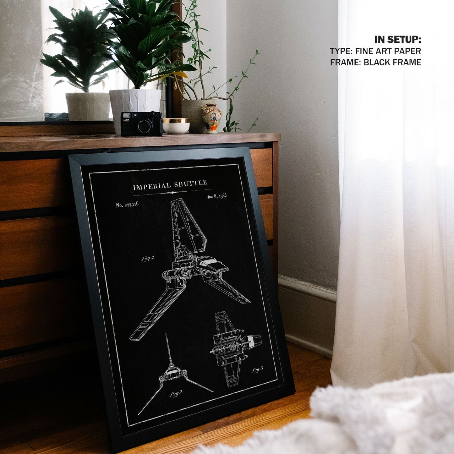 Chalk Imperial Shuttle, Blueprint Patent Art