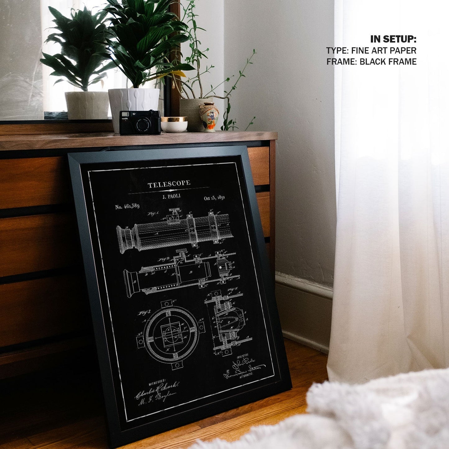 Chalk Telescope, Blueprint Patent Art