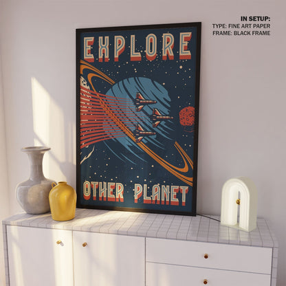 Explore Other Planet, Space Poster