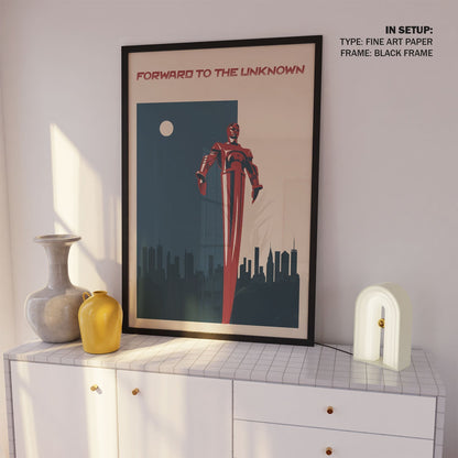 Forward to the Unknown, Space Art Poster