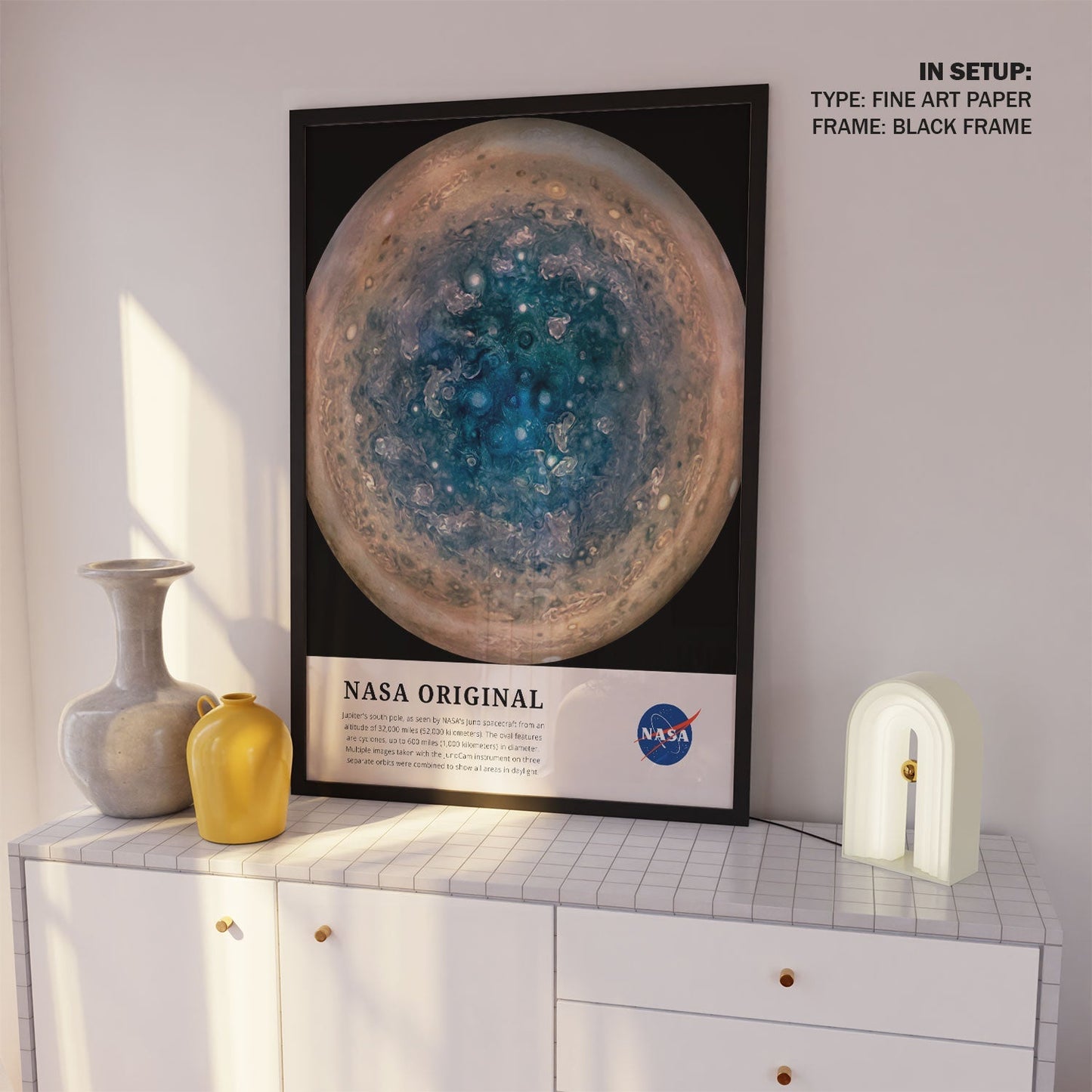 Jupiter's Pole, NASA Art Posters