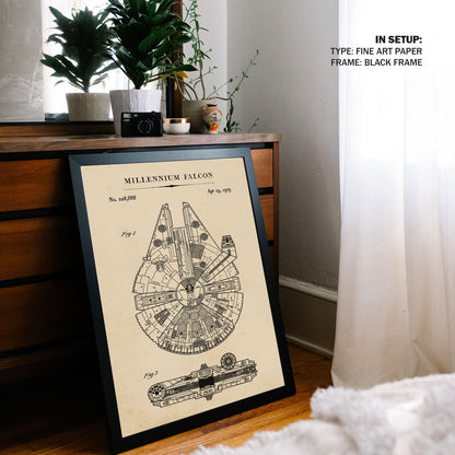 Millennium Falcon, Blueprint Patent Art