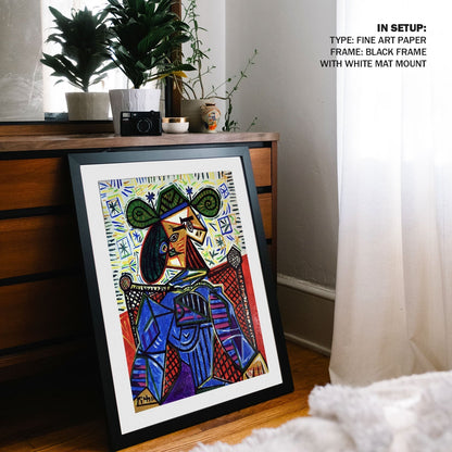 Dora Maar in an Armchair, Pablo Picasso Painting