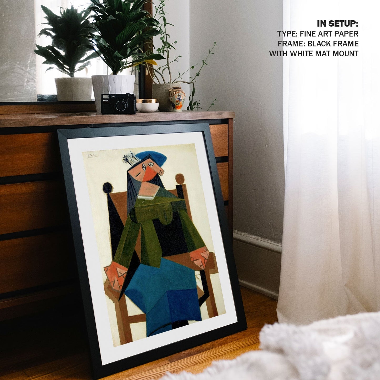 Femme assise dans un fauteuil, Pablo Picasso Painting