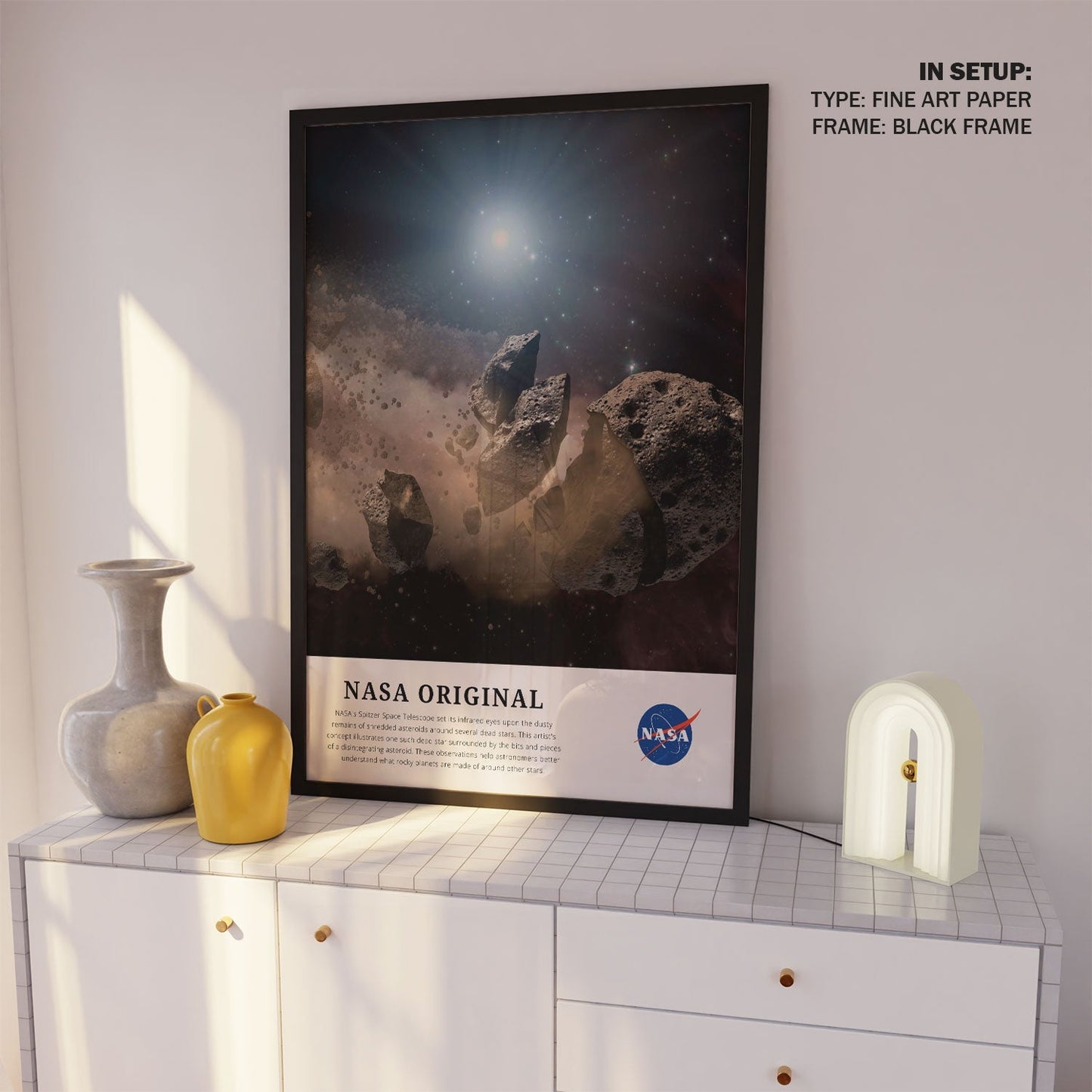 Shredded Asteroids, NASA Art Posters