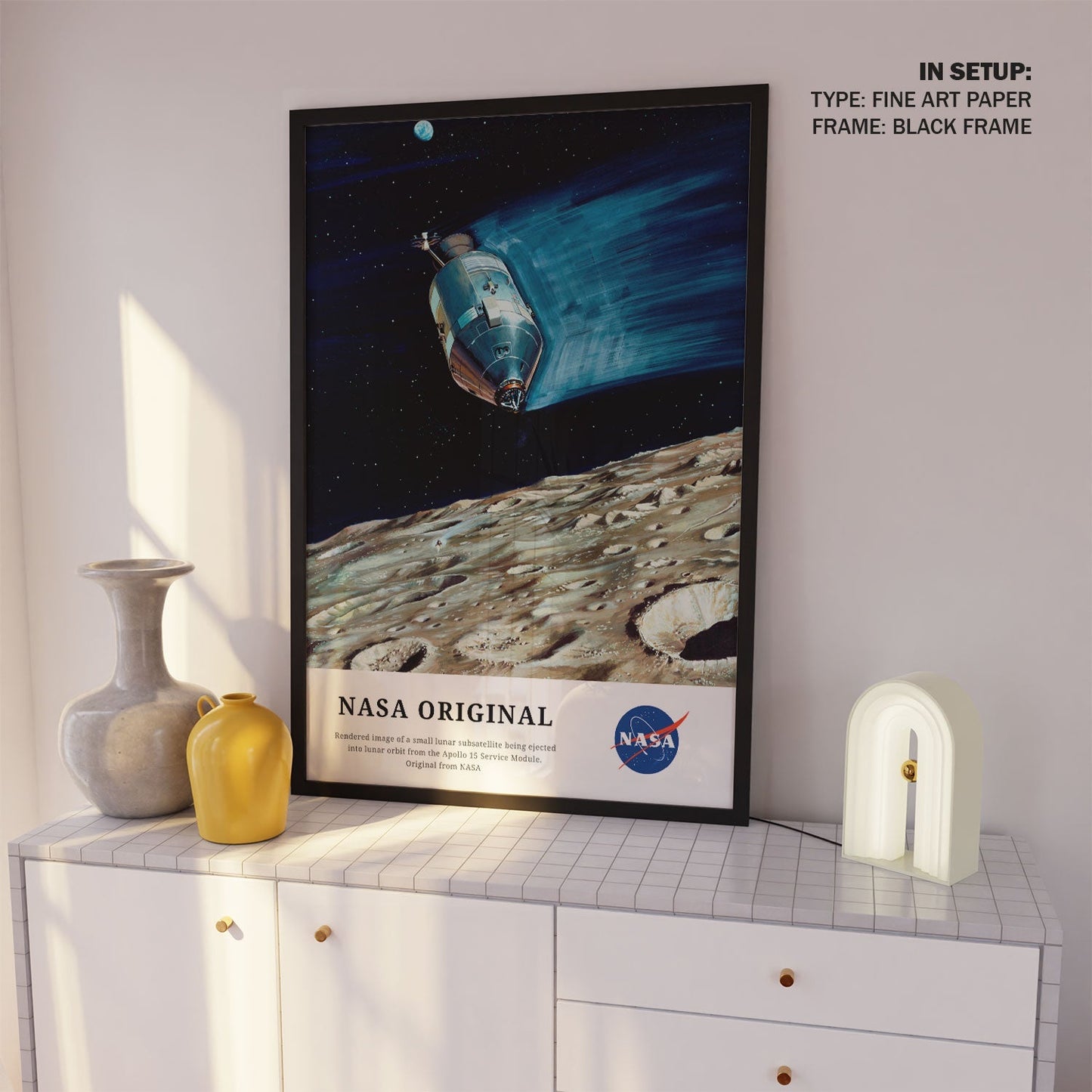 Small Lunar Subsatellite, NASA Art Posters