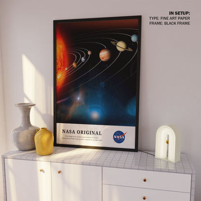 The Solar System Unannotated Version, NASA Art Posters