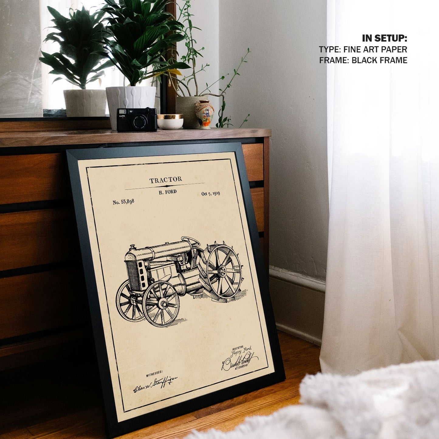Tractor, Blueprint Patent Art