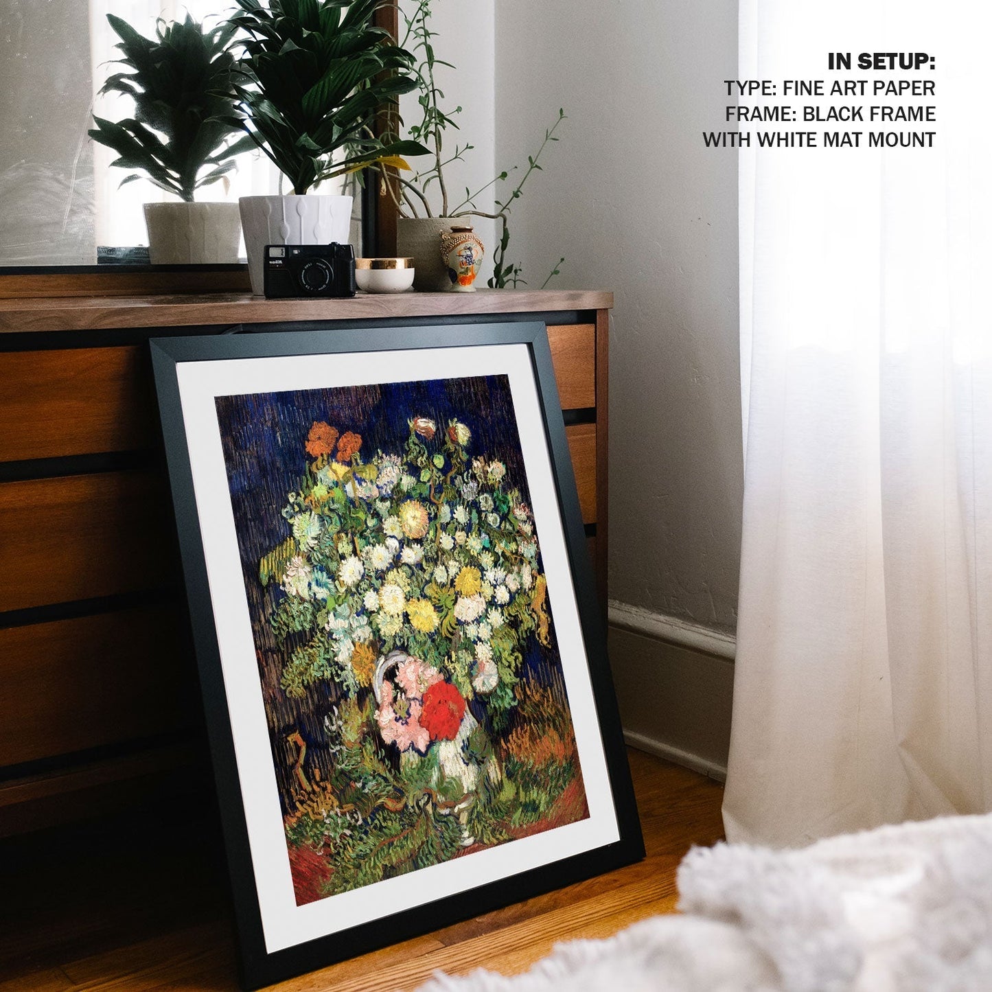 Bouquet of Flowers in a Vase, Vincent Van Gogh Painting