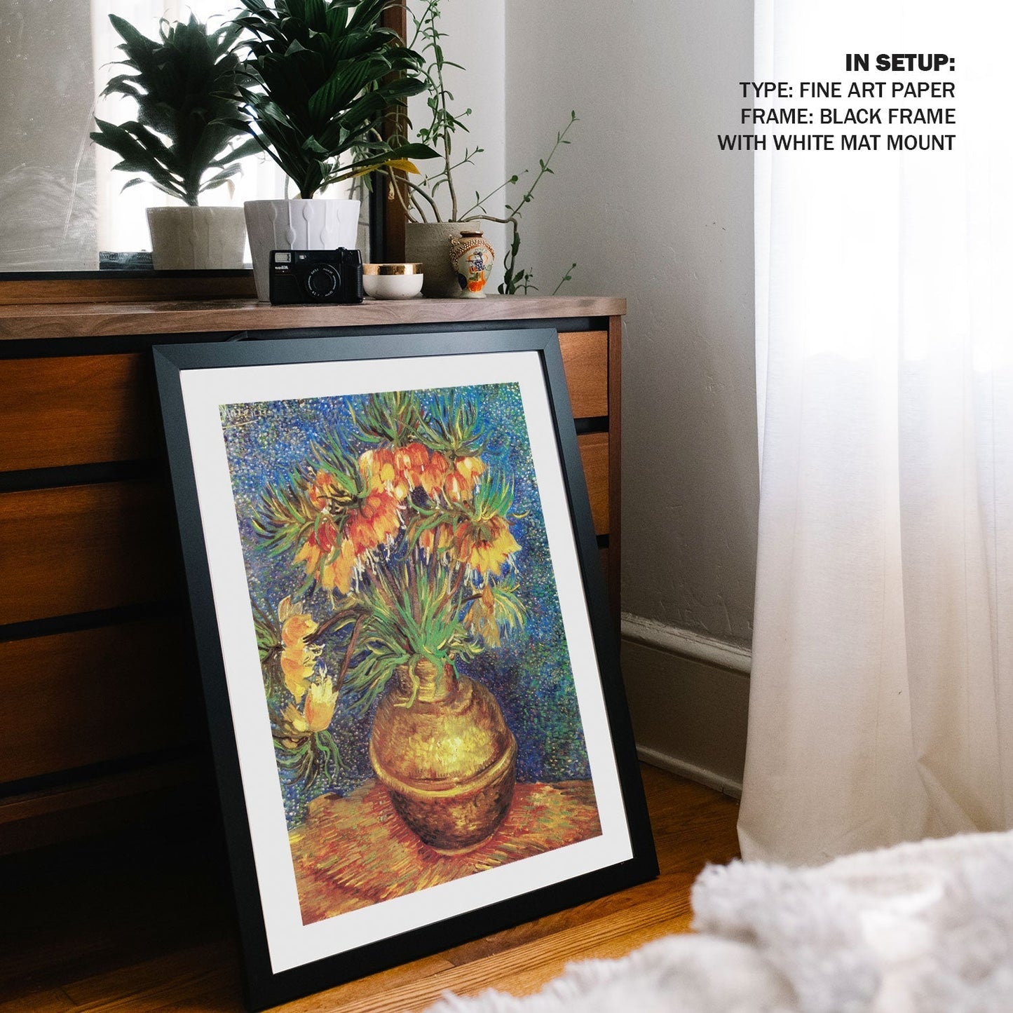 Imperial Fritillaries in a Copper Vase, Vincent Van Gogh Painting