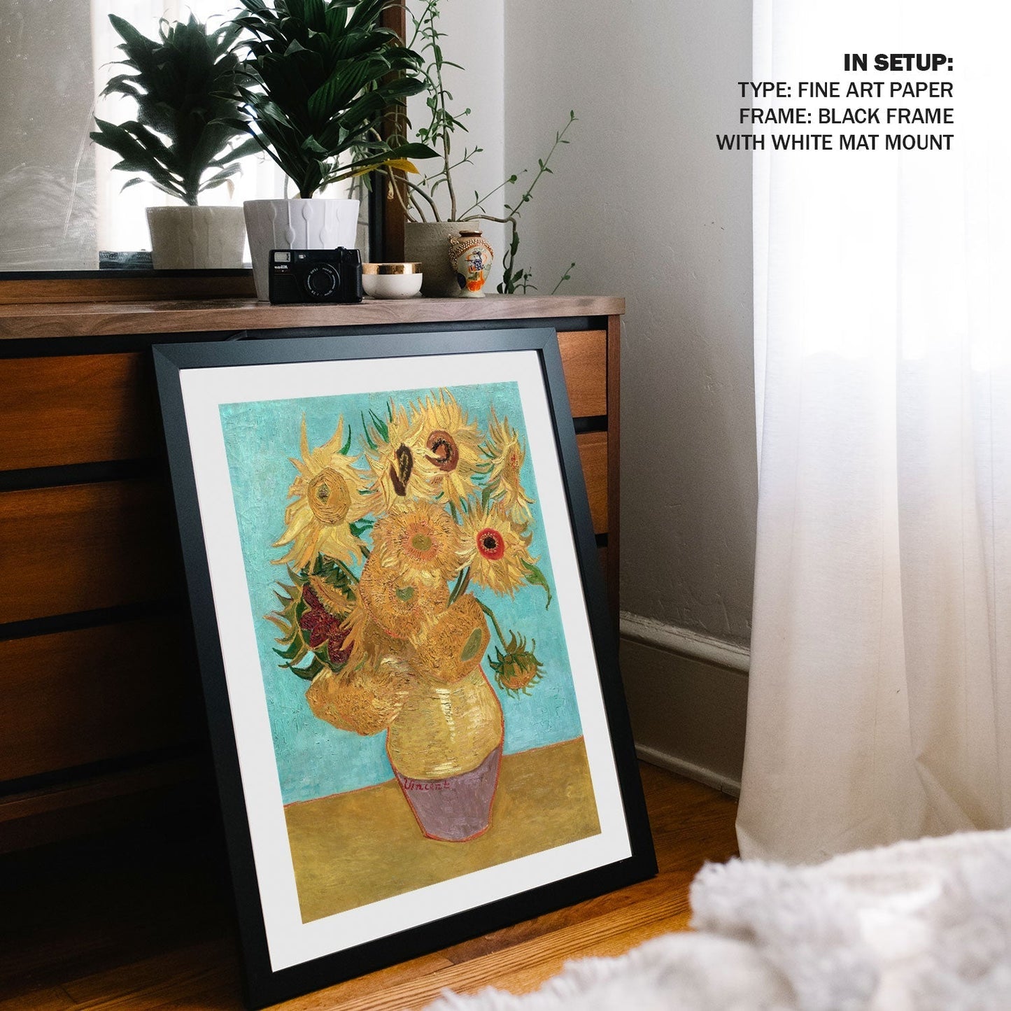 Vase with Twelve Sunflowers, Vincent Van Gogh Painting