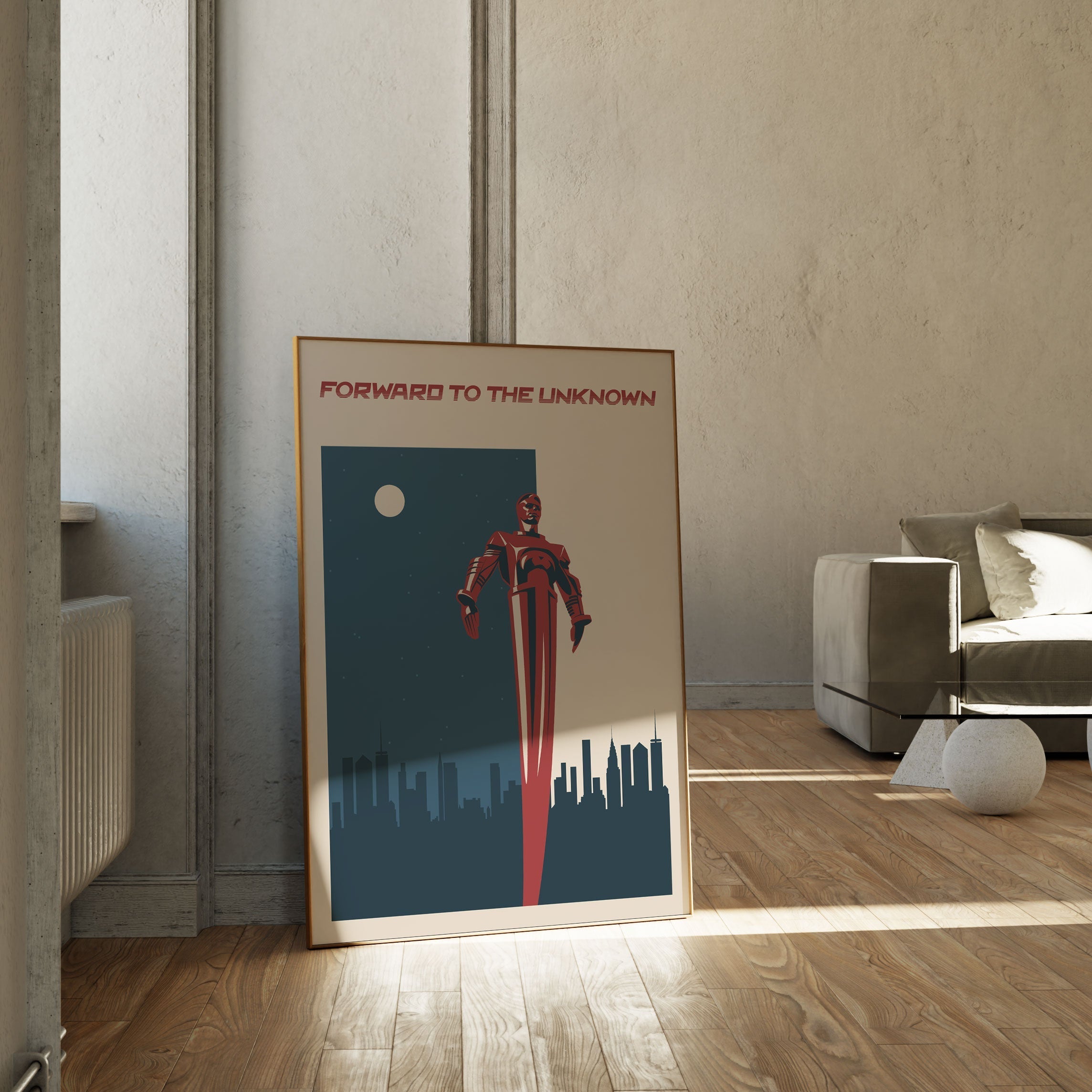 Forward to the Unknown, Space Art Poster