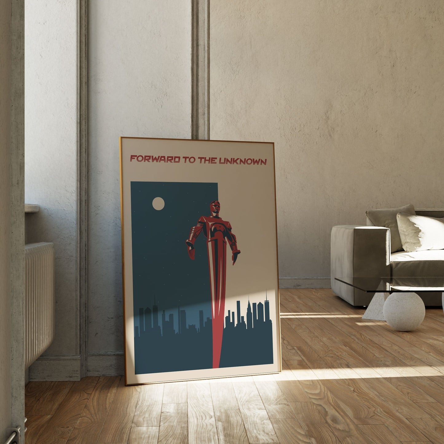 Forward to the Unknown, Space Art Poster