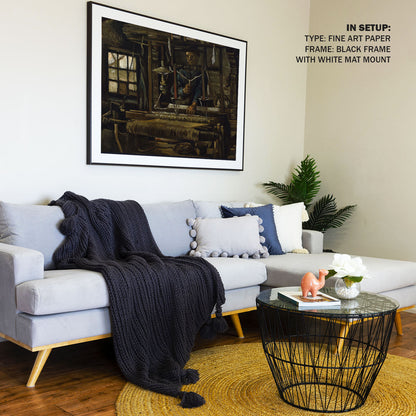 A Weavers Cottage, Van Gogh Painting