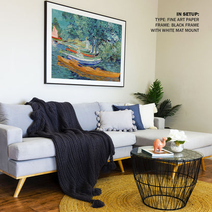 Bank of the Oise at Auvers, Van Gogh Painting