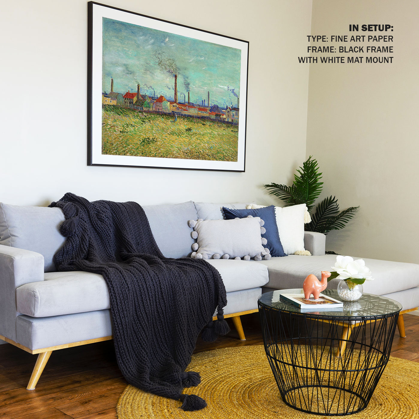 Factories at Clichy, Van Gogh Painting