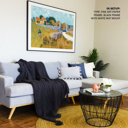 Farmhouse in Provence, Van Gogh Painting