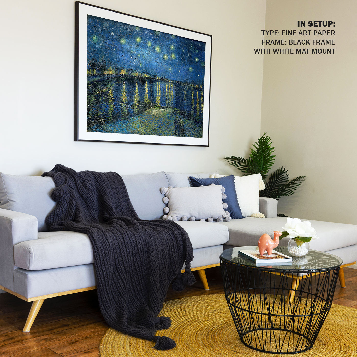 Starry Night Over the Rhone, Van Gogh Painting