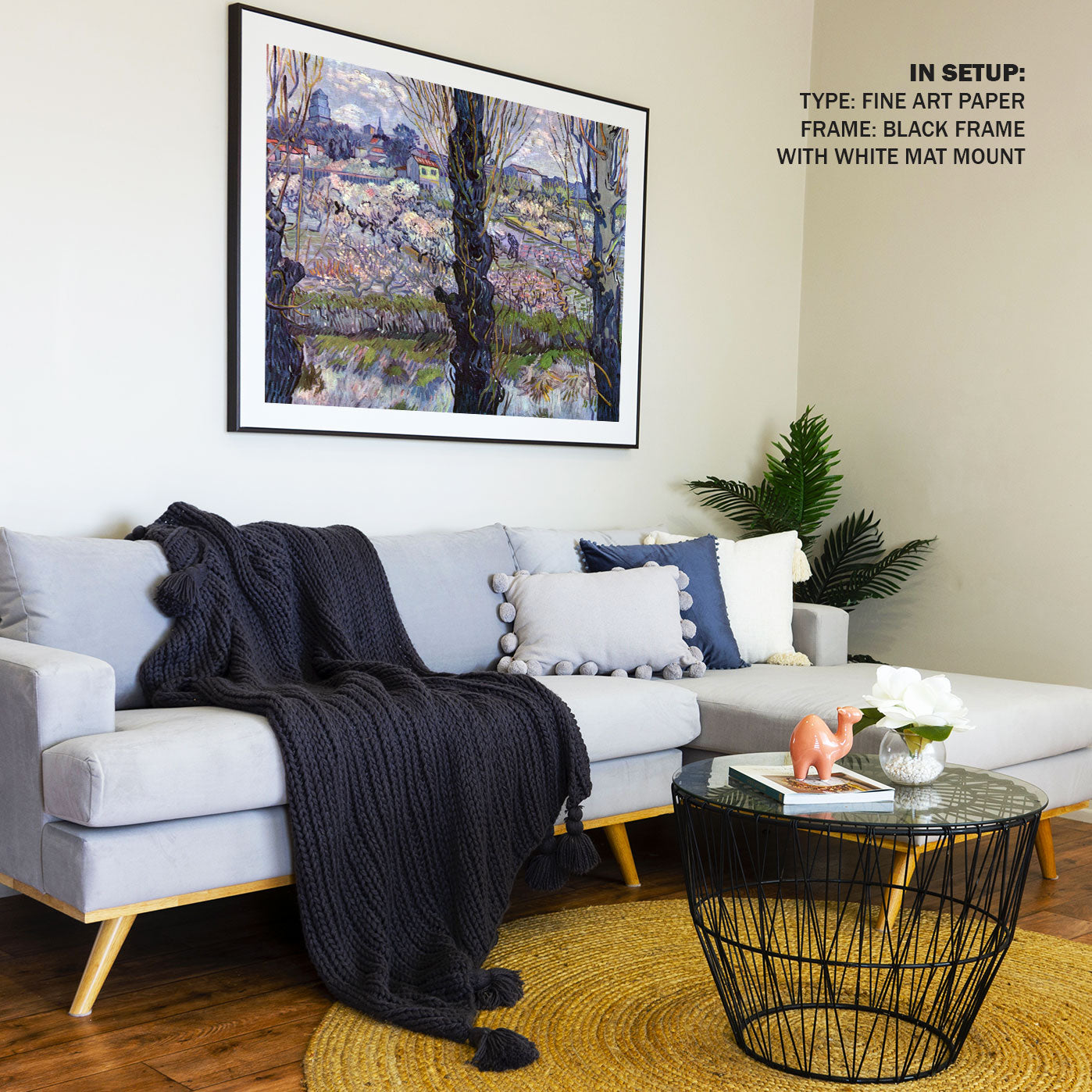 View of Arles Orchards, Van Gogh Painting