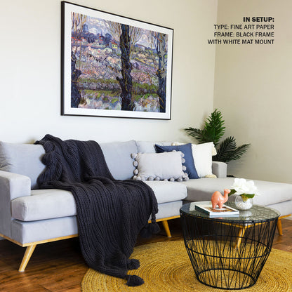 View of Arles Orchards, Van Gogh Painting