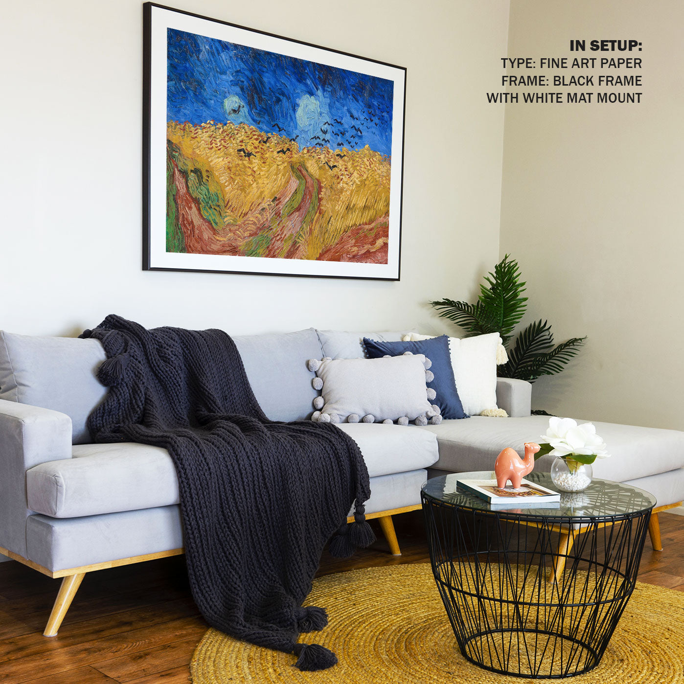 Wheatfield with Crows, Van Gogh Painting