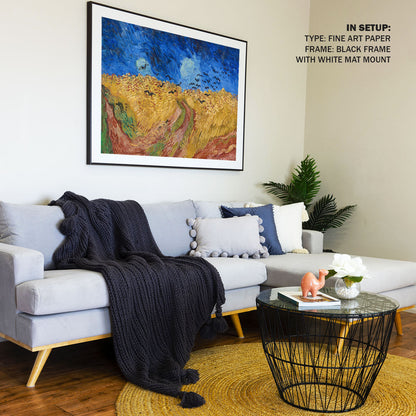 Wheatfield with Crows, Van Gogh Painting