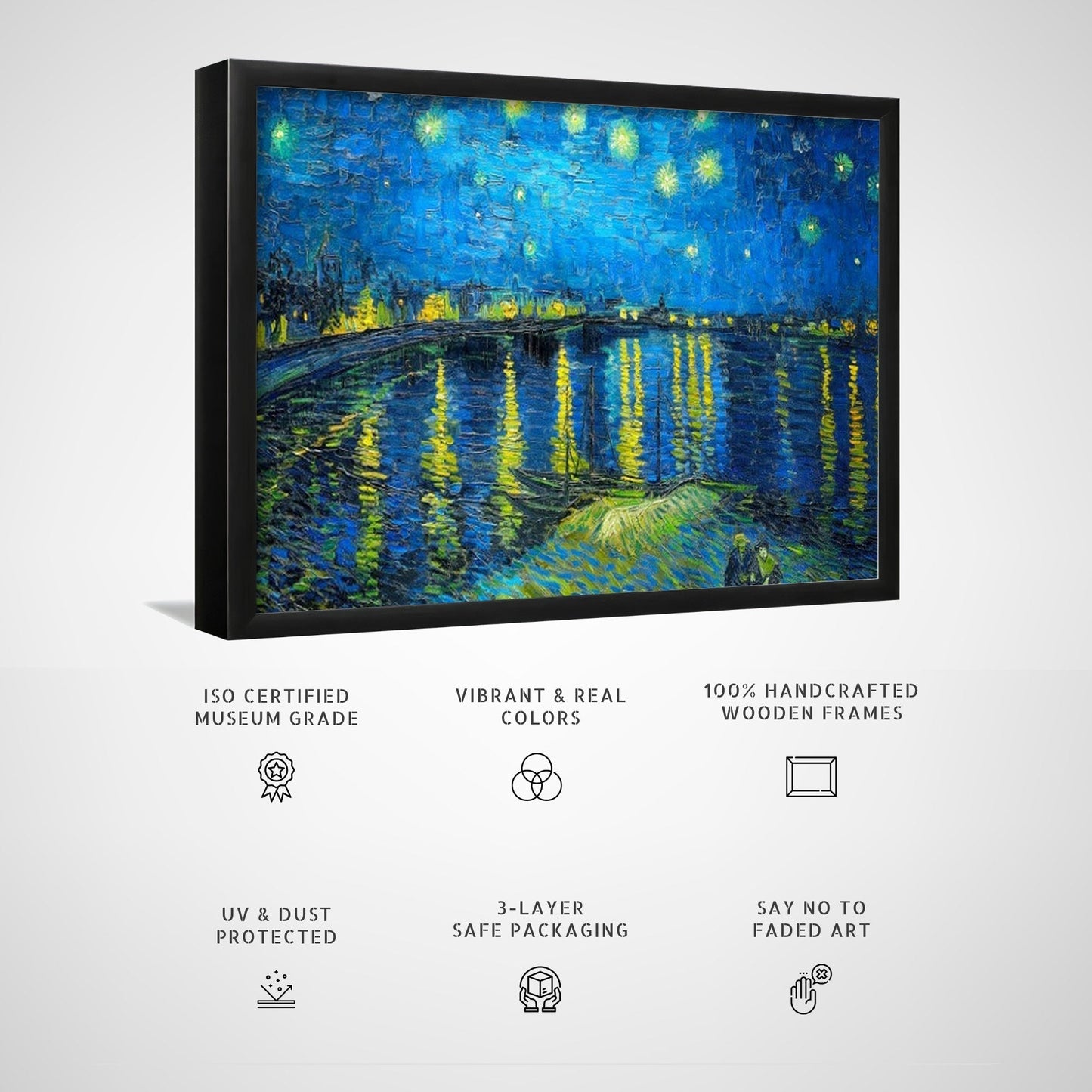 Vincent van Goghs Starry Night Over the Rhone, Big Canvas Paintings