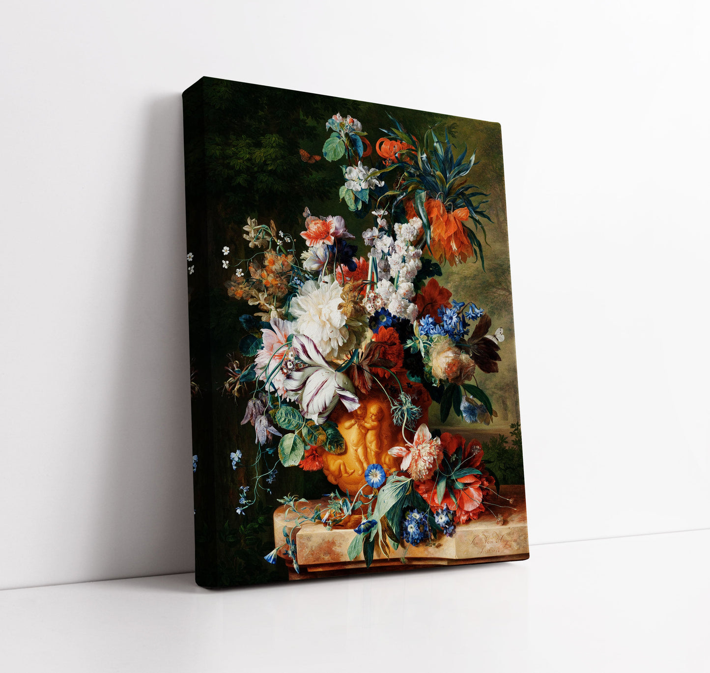 Bouquet of Flowers in an Urn (1724) Wall Art Print
