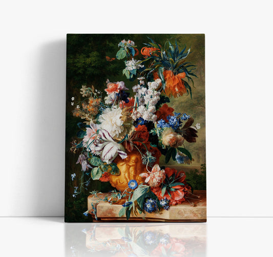 Bouquet of Flowers in an Urn (1724) Wall Art Print