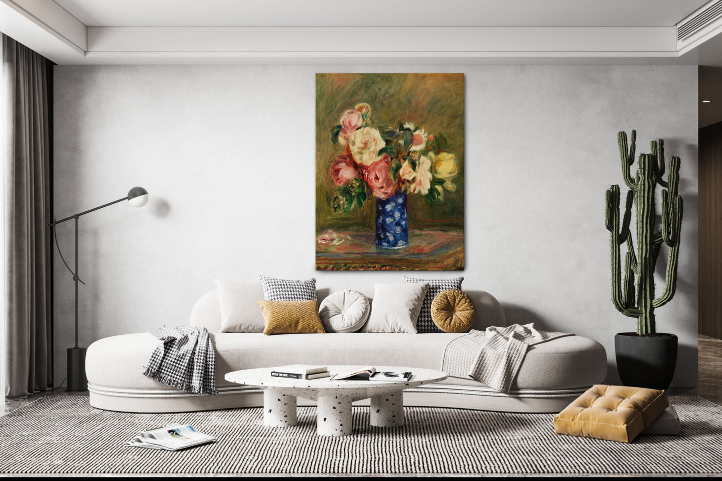 Bouquet of Roses (1882) by Pierre-Auguste Renoir Wall Art Print