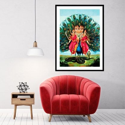 Murugan Karuppasamy by Raja Ravi Varma Wall Art for Decor