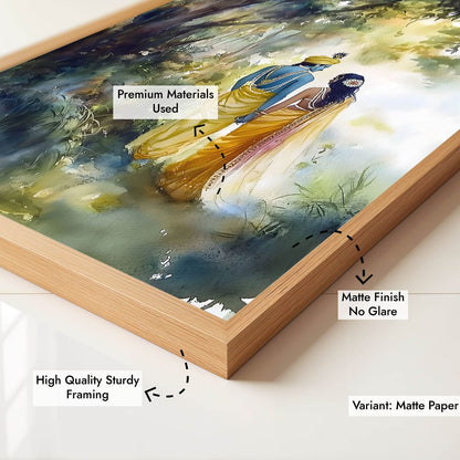 Radha & Krishna in Forest  - Vastu Painting