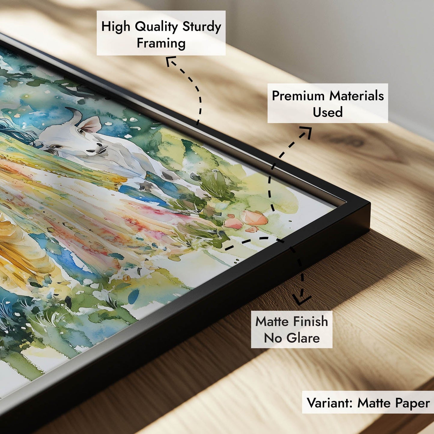 Radha & Krishna with Cows - Vastu Painting