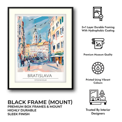 Bratislava | Stockholm - Cities Paintings