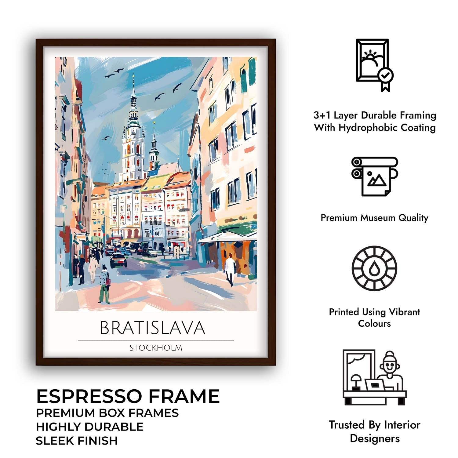 Bratislava | Stockholm - Cities Paintings