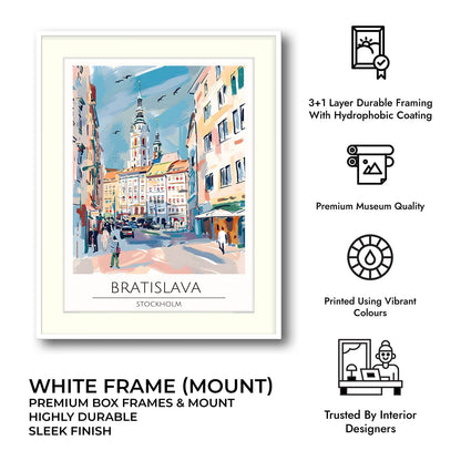 Bratislava | Stockholm - Cities Paintings