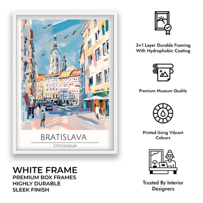 Bratislava | Stockholm - Cities Paintings