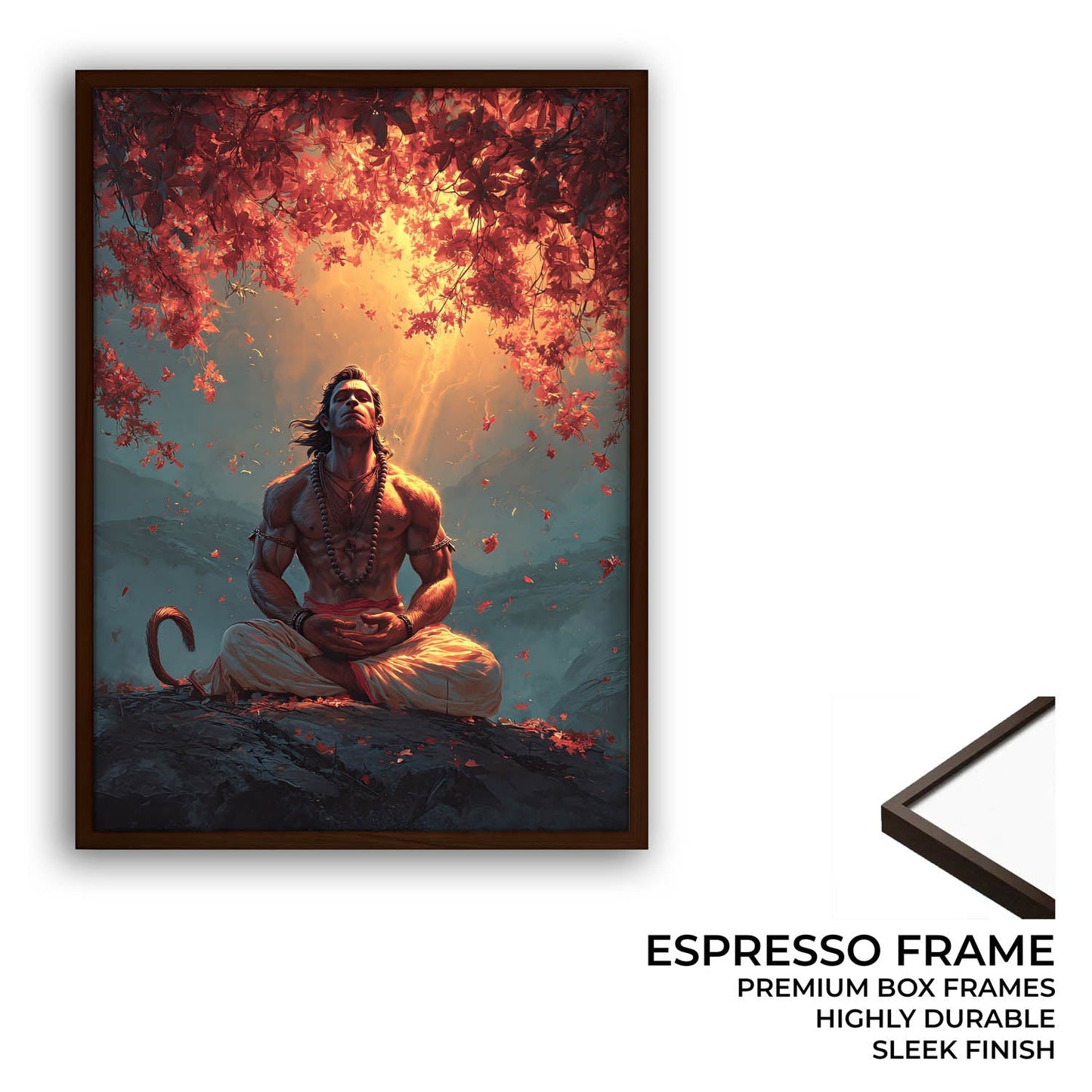 Bajrangbali Hanuman Meditation Painting – Vastu Wall Art