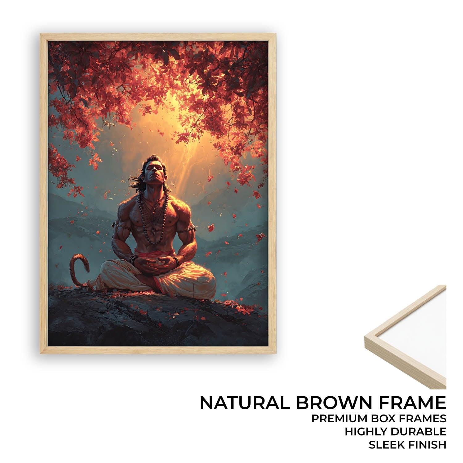 Bajrangbali Hanuman Meditation Painting – Vastu Wall Art