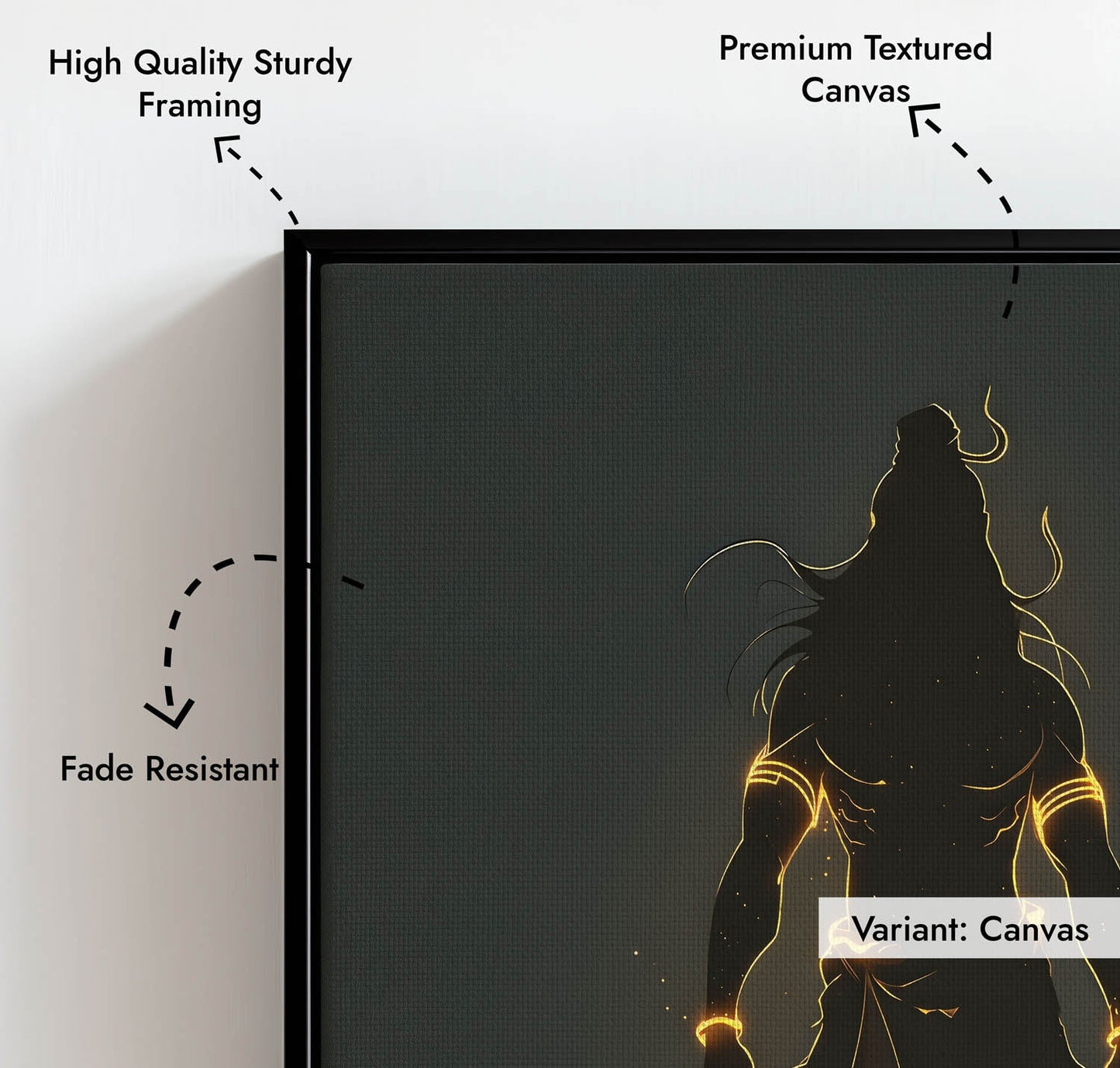 Divine Shiva Silhouette – Wall Art of Mahadev