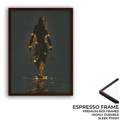 Divine Shiva Silhouette – Wall Art of Mahadev