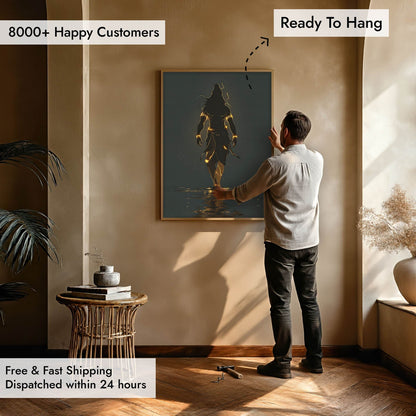 Divine Shiva Silhouette – Wall Art of Mahadev